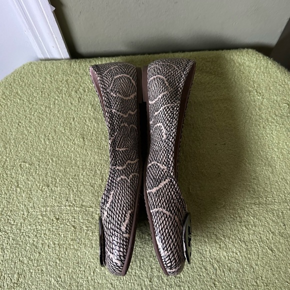 Tory Burch Minnie Reva Snake Print Ballet Flats - Picture 8 of 11